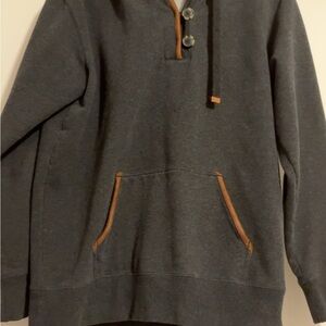 Ariat Charcoal Gray Hoodie with Brown Accents
